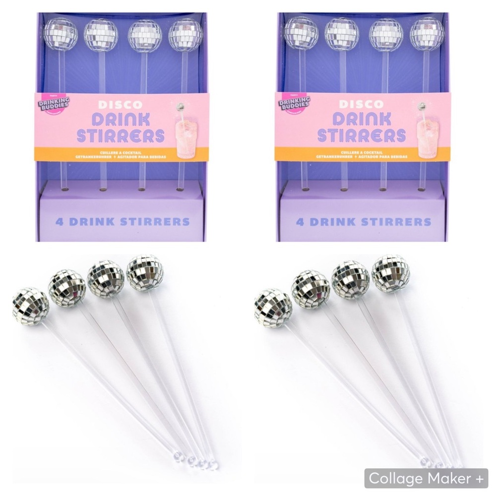 Disco Drink Stirrers: NPW Multicolored
Plastic Cocktail Stirrers & Picks; 8 pcs